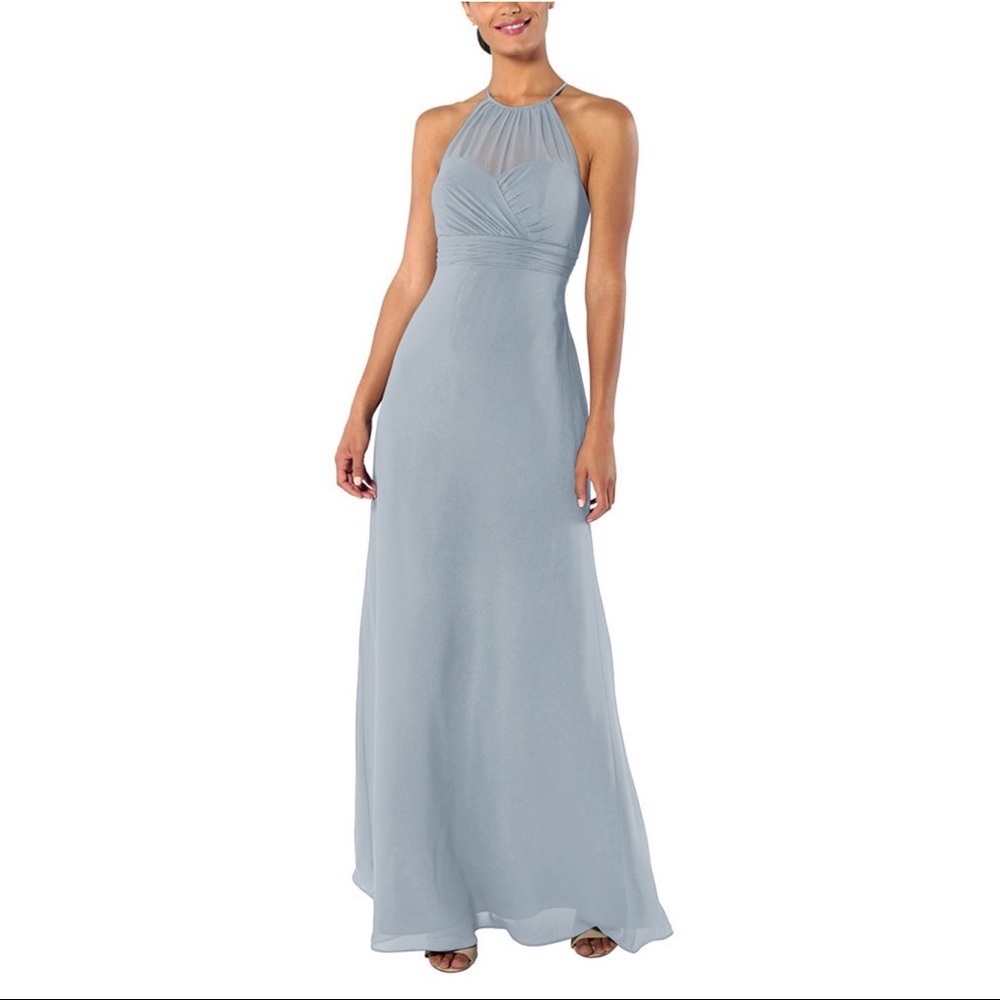 Brideside Carrie Bridesmaid Dress Sz 2 Sky Blue